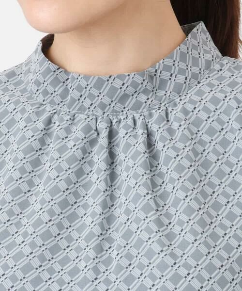 MK MICHEL KLEIN / エムケーミッシェルクラン シャツ・ブラウス | チェック柄ボウタイシフォンブラウス/洗える | 詳細30