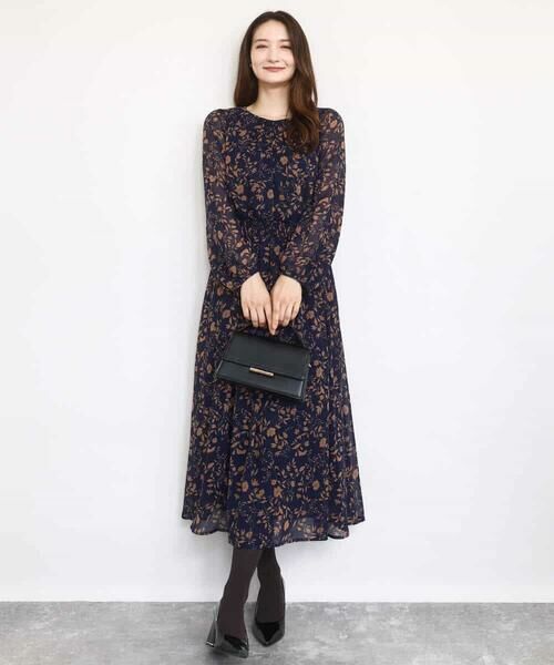 MK MICHEL KLEIN / エムケーミッシェルクラン シャツ・ブラウス | レトロ花柄ブラウス/洗える | 詳細11