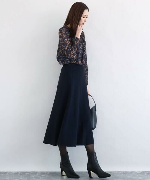 MK MICHEL KLEIN / エムケーミッシェルクラン シャツ・ブラウス | レトロ花柄ブラウス/洗える | 詳細14