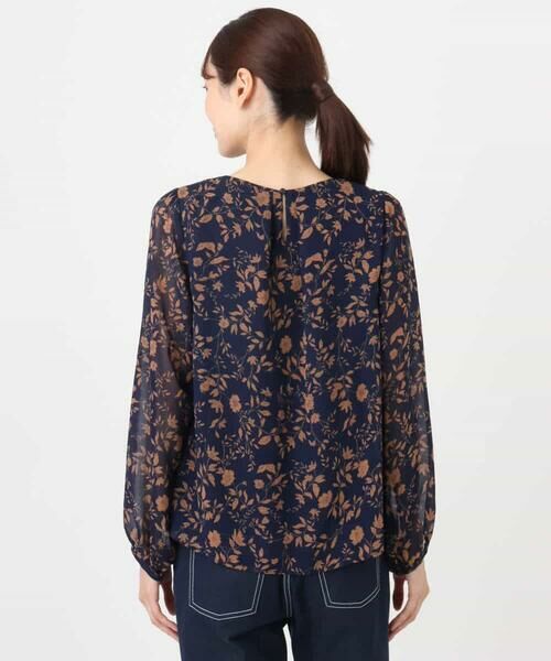 MK MICHEL KLEIN / エムケーミッシェルクラン シャツ・ブラウス | レトロ花柄ブラウス/洗える | 詳細18