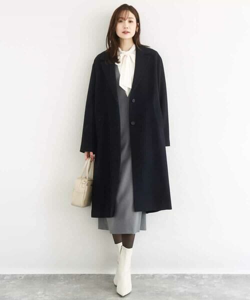 MK MICHEL KLEIN / エムケーミッシェルクラン シャツ・ブラウス | パウダーサテン ボウタイブラウス/洗える | 詳細11