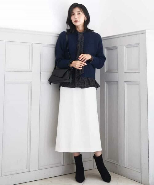 MK MICHEL KLEIN / エムケーミッシェルクラン シャツ・ブラウス | パウダーサテン ボウタイブラウス/洗える | 詳細23