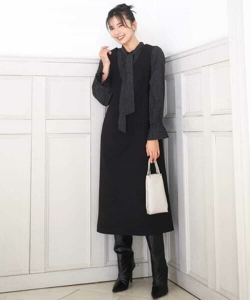 MK MICHEL KLEIN / エムケーミッシェルクラン シャツ・ブラウス | パウダーサテン ボウタイブラウス/洗える | 詳細27