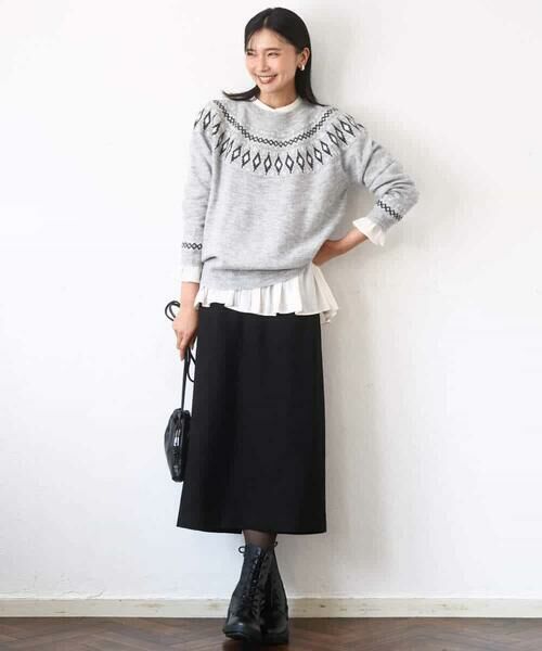 MK MICHEL KLEIN / エムケーミッシェルクラン シャツ・ブラウス | パウダーサテン ボウタイブラウス/洗える | 詳細28