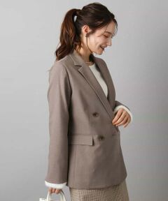 MK MICHEL KLEIN / エムケーミッシェルクラン テーラードジャケット | ダブルブレストジャケット/洗える