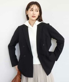 MK MICHEL KLEIN / エムケーミッシェルクラン テーラードジャケット | ダブルブレストジャケット/洗える