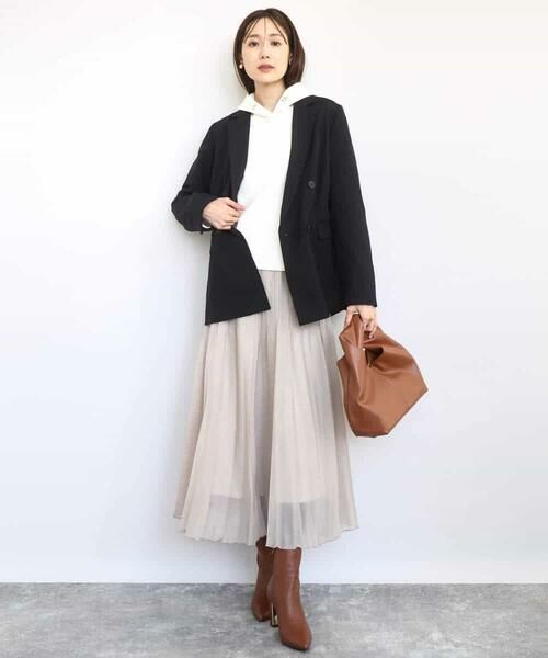 MK MICHEL KLEIN / エムケーミッシェルクラン テーラードジャケット | ダブルブレストジャケット/洗える | 詳細11