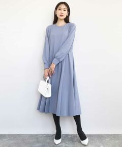 MK MICHEL KLEIN / エムケーミッシェルクラン ロング・マキシ丈ワンピース | ツイルジャージーワンピース/洗える