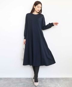 MK MICHEL KLEIN / エムケーミッシェルクラン ロング・マキシ丈ワンピース | ツイルジャージーワンピース/洗える