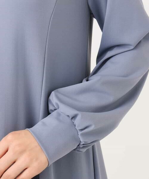 MK MICHEL KLEIN / エムケーミッシェルクラン ロング・マキシ丈ワンピース | ツイルジャージーワンピース/洗える | 詳細15