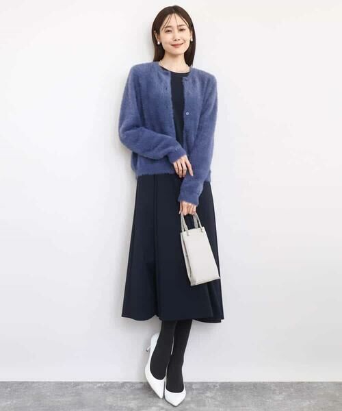 MK MICHEL KLEIN / エムケーミッシェルクラン ロング・マキシ丈ワンピース | ツイルジャージーワンピース/洗える | 詳細5