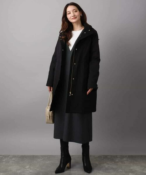 MK MICHEL KLEIN / エムケーミッシェルクラン ロング・マキシ丈スカート | ウールライクVネックジャンパースカート/洗える | 詳細15