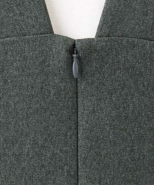 MK MICHEL KLEIN / エムケーミッシェルクラン ロング・マキシ丈スカート | ウールライクVネックジャンパースカート/洗える | 詳細21