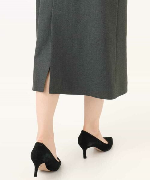 MK MICHEL KLEIN / エムケーミッシェルクラン ロング・マキシ丈スカート | ウールライクVネックジャンパースカート/洗える | 詳細25