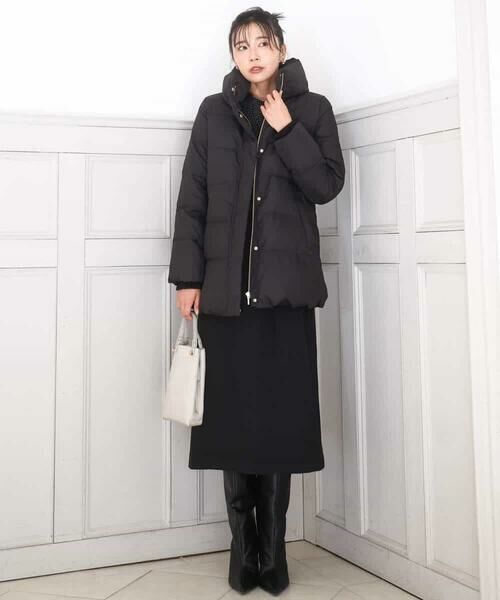 MK MICHEL KLEIN / エムケーミッシェルクラン ロング・マキシ丈スカート | ウールライク Vネックジャンパースカート/洗える | 詳細21