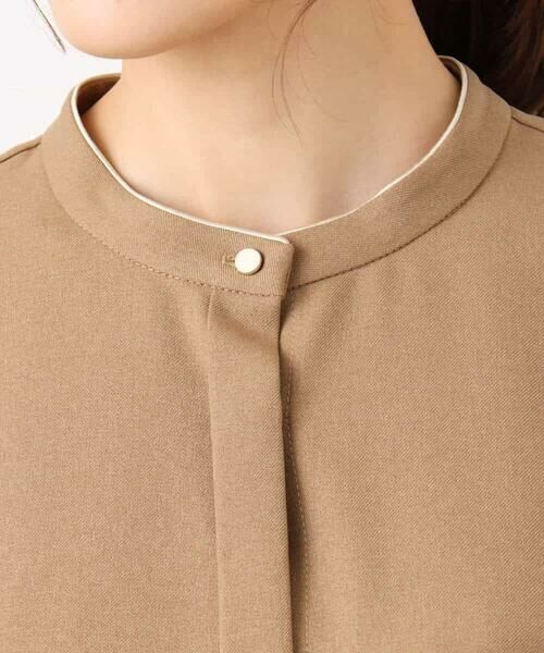 MK MICHEL KLEIN / エムケーミッシェルクラン ロング・マキシ丈ワンピース | ウエストタックデザインワンピース/洗える | 詳細21