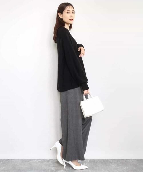 MK MICHEL KLEIN / エムケーミッシェルクラン ニット・セーター | フレアーシルエットチュニックニット/洗える | 詳細15