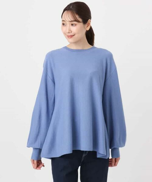 MK MICHEL KLEIN / エムケーミッシェルクラン ニット・セーター | フレアーシルエットチュニックニット/洗える | 詳細20