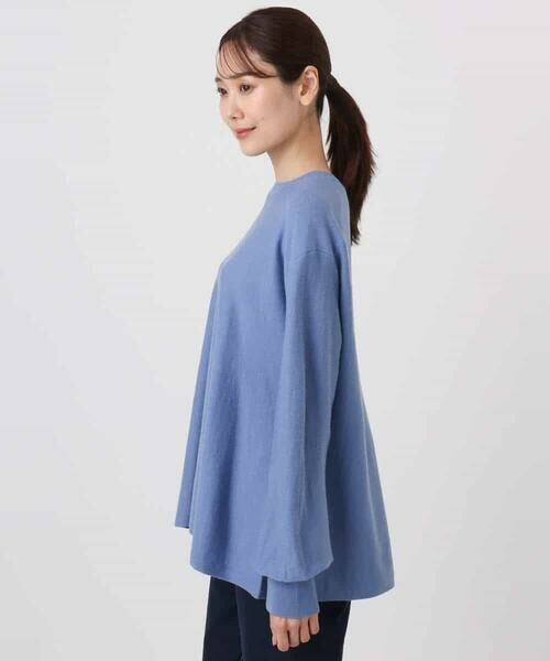 MK MICHEL KLEIN / エムケーミッシェルクラン ニット・セーター | フレアーシルエットチュニックニット/洗える | 詳細21