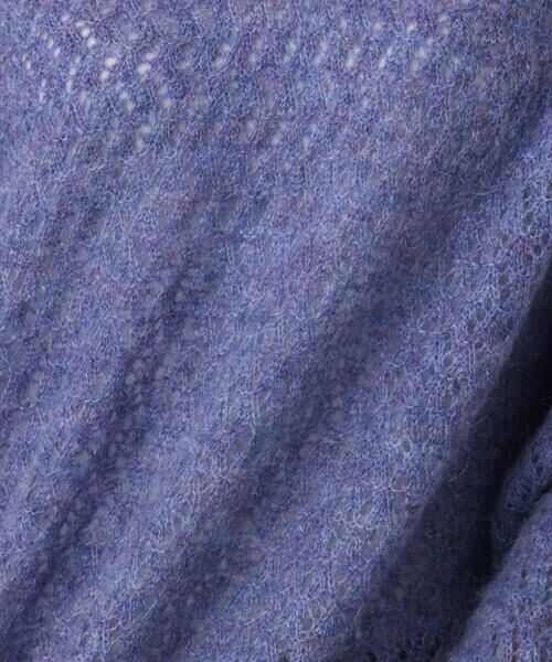 MK MICHEL KLEIN / エムケーミッシェルクラン ニット・セーター | 透かし編みニットフーディープルオーバー/洗える | 詳細20