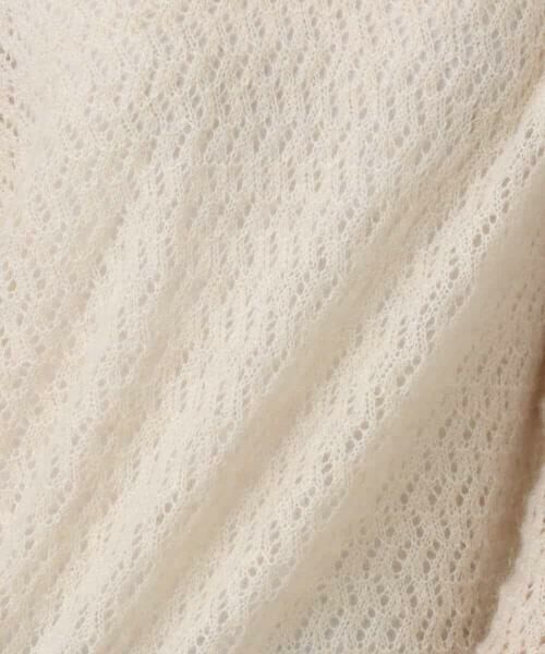 MK MICHEL KLEIN / エムケーミッシェルクラン ニット・セーター | 透かし編みニットフーディープルオーバー/洗える | 詳細24
