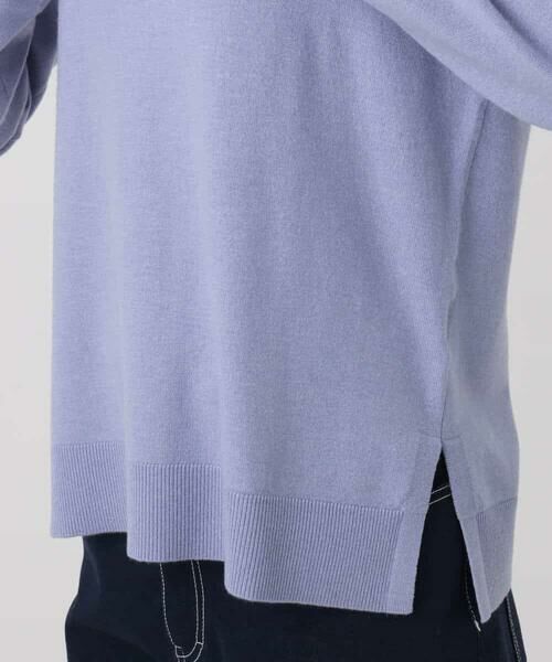 MK MICHEL KLEIN / エムケーミッシェルクラン ニット・セーター | ミニフリルデザインニット/洗える | 詳細1