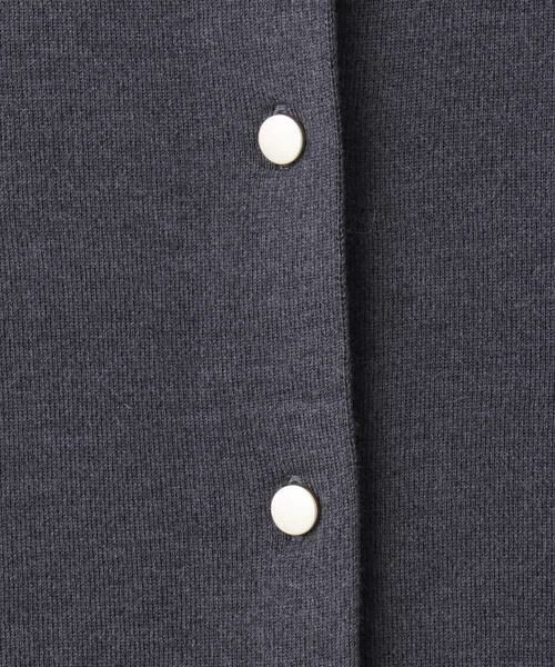 MK MICHEL KLEIN / エムケーミッシェルクラン ニット・セーター | スムース編みバック釦ニット/洗える | 詳細15
