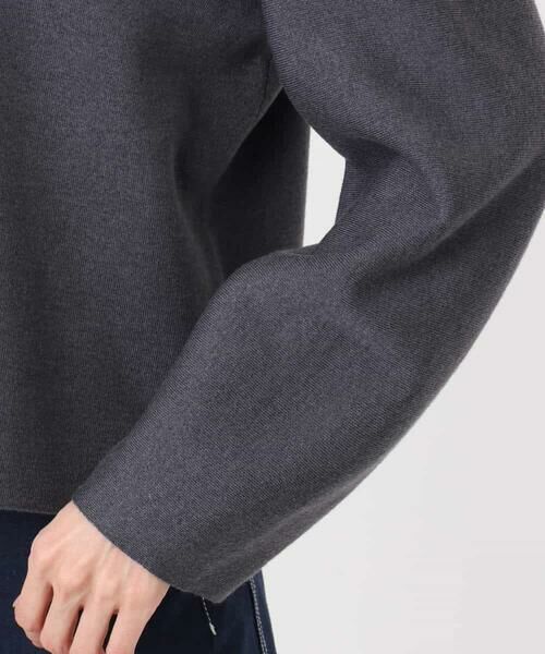 MK MICHEL KLEIN / エムケーミッシェルクラン ニット・セーター | スムース編みバック釦ニット/洗える | 詳細16