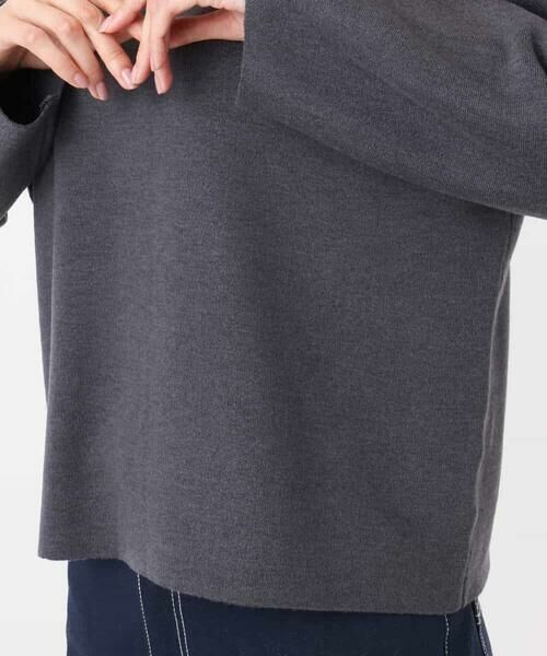 MK MICHEL KLEIN / エムケーミッシェルクラン ニット・セーター | スムース編みバック釦ニット/洗える | 詳細17