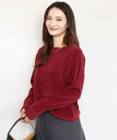 MK MICHEL KLEIN / エムケーミッシェルクラン ニット・セーター | モールヤーンボートネックニット/洗える