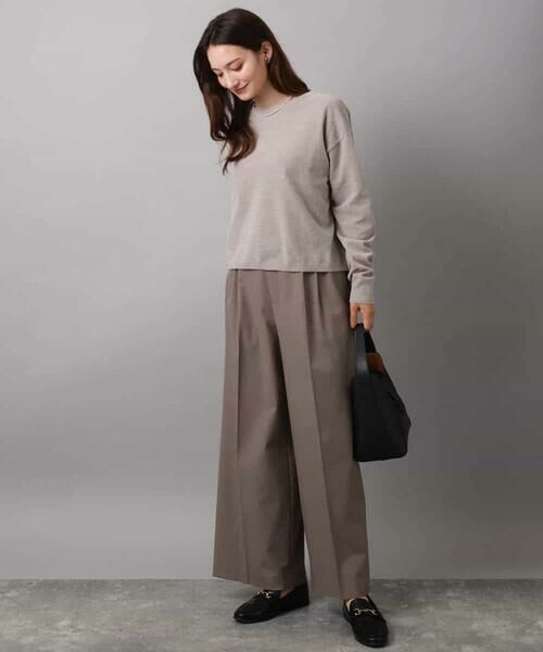 MK MICHEL KLEIN / エムケーミッシェルクラン ニット・セーター | モールヤーンボートネックニット/洗える | 詳細12