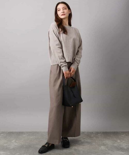 MK MICHEL KLEIN / エムケーミッシェルクラン ニット・セーター | モールヤーンボートネックニット/洗える | 詳細13