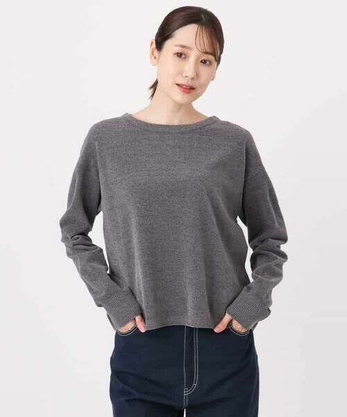 MK MICHEL KLEIN / エムケーミッシェルクラン ニット・セーター | モールヤーンボートネックニット/洗える | 詳細27