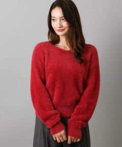 MK MICHEL KLEIN / エムケーミッシェルクラン ニット・セーター | フェザーニットプルオーバー/前後2way/洗える