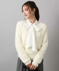 MK MICHEL KLEIN / エムケーミッシェルクラン ニット・セーター | フェザーニットプルオーバー/前後2way/洗える