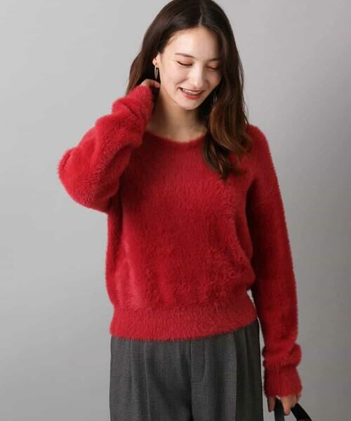 MK MICHEL KLEIN / エムケーミッシェルクラン ニット・セーター | フェザーニットプルオーバー/前後2way/洗える | 詳細24