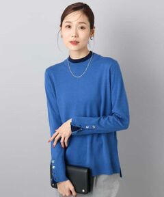 MK MICHEL KLEIN / エムケーミッシェルクラン ニット・セーター | 配色レイヤードデザインニット/洗える