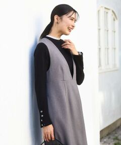 MK MICHEL KLEIN / エムケーミッシェルクラン ニット・セーター | 配色レイヤードデザインニット/洗える