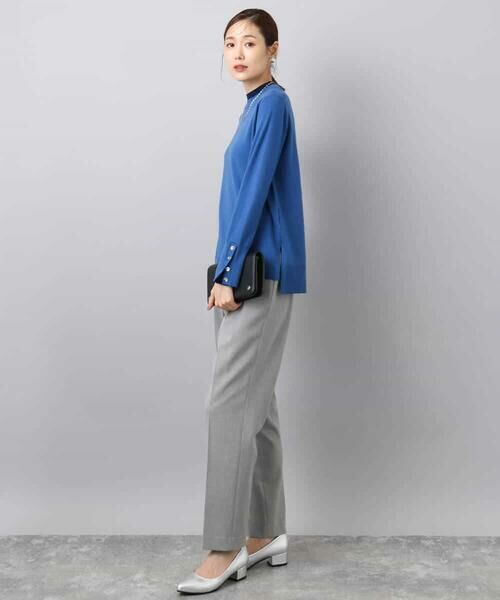 MK MICHEL KLEIN / エムケーミッシェルクラン ニット・セーター | 配色レイヤードデザインニット/洗える | 詳細11