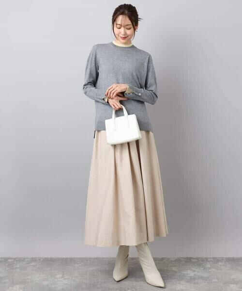 MK MICHEL KLEIN / エムケーミッシェルクラン ニット・セーター | 配色レイヤードデザインニット/洗える | 詳細18