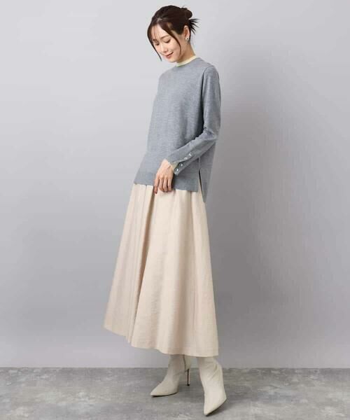 MK MICHEL KLEIN / エムケーミッシェルクラン ニット・セーター | 配色レイヤードデザインニット/洗える | 詳細19