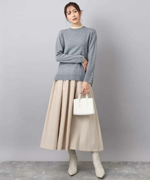 MK MICHEL KLEIN / エムケーミッシェルクラン ニット・セーター | 配色レイヤードデザインニット/洗える | 詳細20