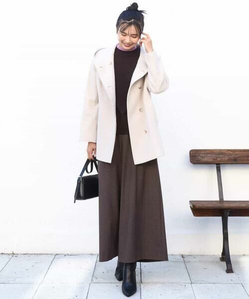 MK MICHEL KLEIN / エムケーミッシェルクラン ニット・セーター | 配色レイヤードデザインニット/洗える | 詳細25