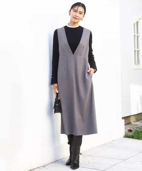 MK MICHEL KLEIN / エムケーミッシェルクラン ニット・セーター | 配色レイヤードデザインニット/洗える | 詳細29