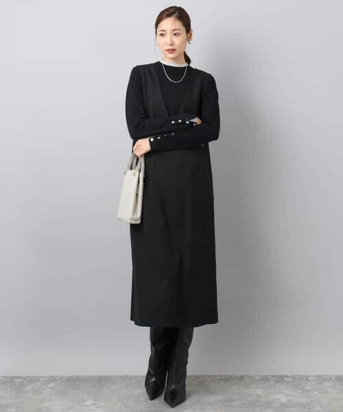 MK MICHEL KLEIN / エムケーミッシェルクラン ニット・セーター | 配色レイヤードデザインニット/洗える | 詳細5