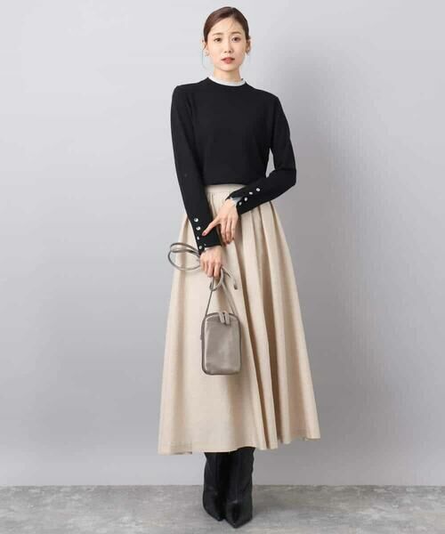 MK MICHEL KLEIN / エムケーミッシェルクラン ニット・セーター | 配色レイヤードデザインニット/洗える | 詳細6