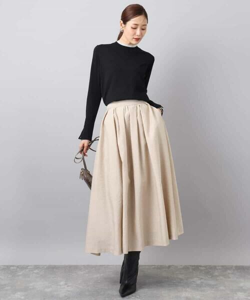 MK MICHEL KLEIN / エムケーミッシェルクラン ニット・セーター | 配色レイヤードデザインニット/洗える | 詳細7