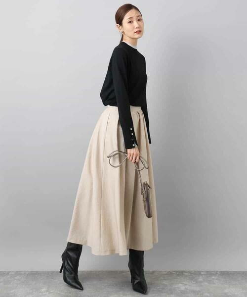 MK MICHEL KLEIN / エムケーミッシェルクラン ニット・セーター | 配色レイヤードデザインニット/洗える | 詳細8