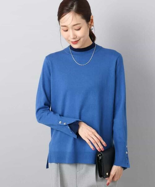 MK MICHEL KLEIN / エムケーミッシェルクラン ニット・セーター | 配色レイヤードデザインニット/洗える | 詳細9