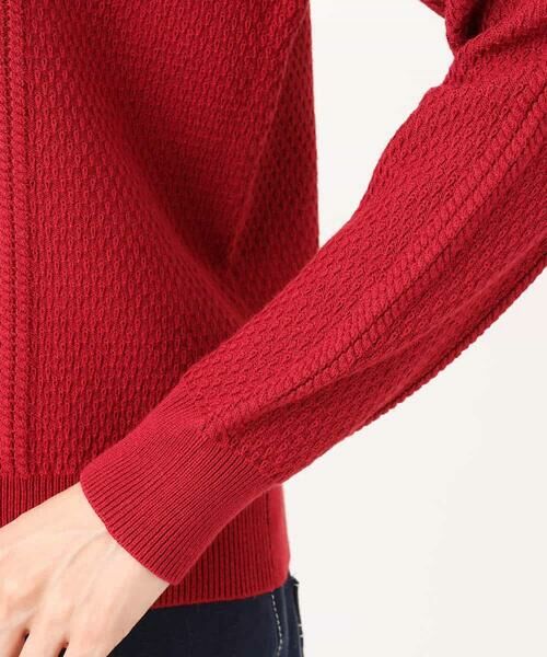 MK MICHEL KLEIN / エムケーミッシェルクラン ニット・セーター | ミニケーブル編みニット/洗える | 詳細1